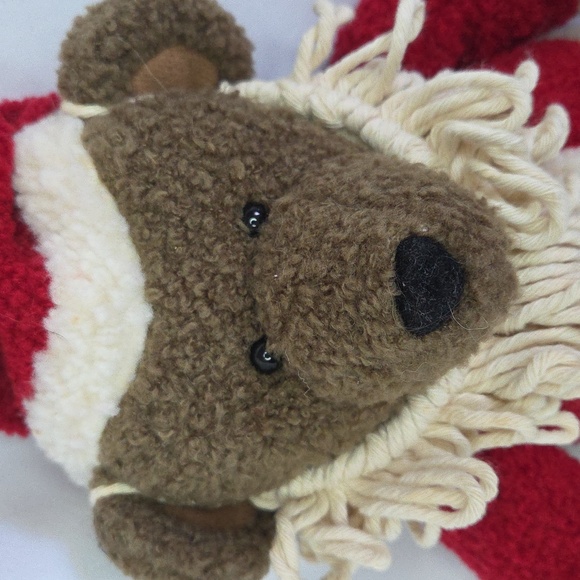Hallmark Santa Claus bear christmas plush 12" textured fur - Picture 8 of 9